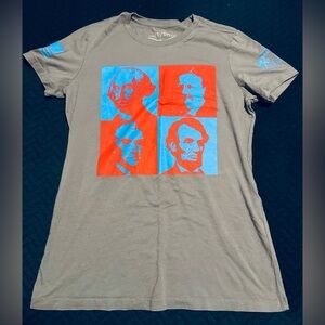 Grunt Style Charcoal T-Shirt with Patriotic Design